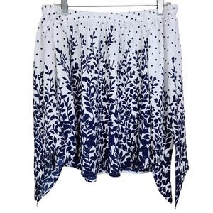 Miley & Molly Large Floral Asymmetrical Skirt